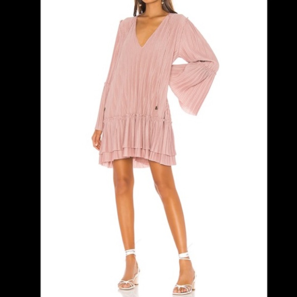 NWT Free People Can’t Help It mini dress clay pink